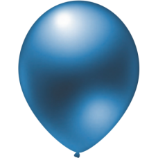 Metalizuoti balionai mėlyni